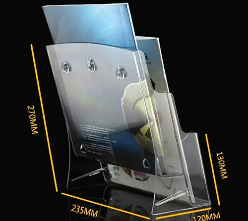 Clear A4 2 Tiers Plastic Acrylic Brochure Literature Pamphlet Display Holder Racks Stand To Insert Leaflet 30pcs
Clear A4 2 Tiers Plastic Acrylic Brochure Literature Pamphlet Display Holder Racks Stand To Insert Leaflet 30pcs