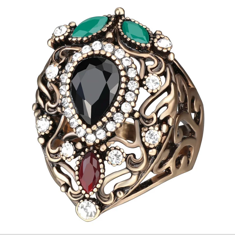 Turkey Jewelry Wholesale Vintage Rings For Women Gold Color Rhinestone Resin Engagement Ring Party Accessories
Turkey Jewelry Wholesale Vintage Rings For Women Gold Color Rhinestone Resin Engagement Ring Party Accessories