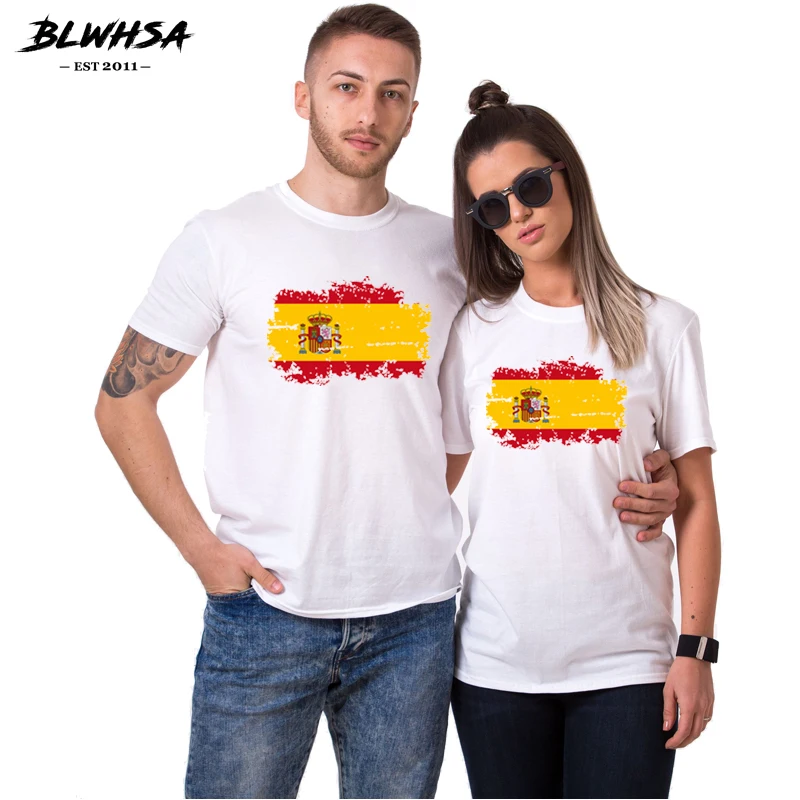 BLWHSA Lovers Couple Spain Flag T-shirt For Women Fashion Classic Nostalgia Flag Couple White Men T shirts For Lovers Clothing
BLWHSA Lovers Couple Spain Flag T-shirt For Women Fashion Classic Nostalgia Flag Couple White Men T shirts For Lovers Clothing