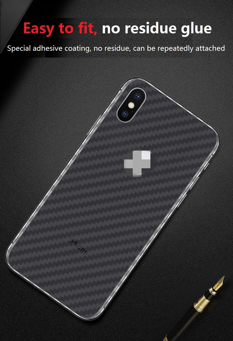 5Pcs Carbon Fiber Back Film Anti-slip Anti-sweat Back Stickers Transparent Protective Film for iPhone 7 7P 8 8P X XS XR XSMAX
5Pcs Carbon Fiber Back Film Anti-slip Anti-sweat Back Stickers Transparent Protective Film for iPhone 7 7P 8 8P X XS XR XSMAX
