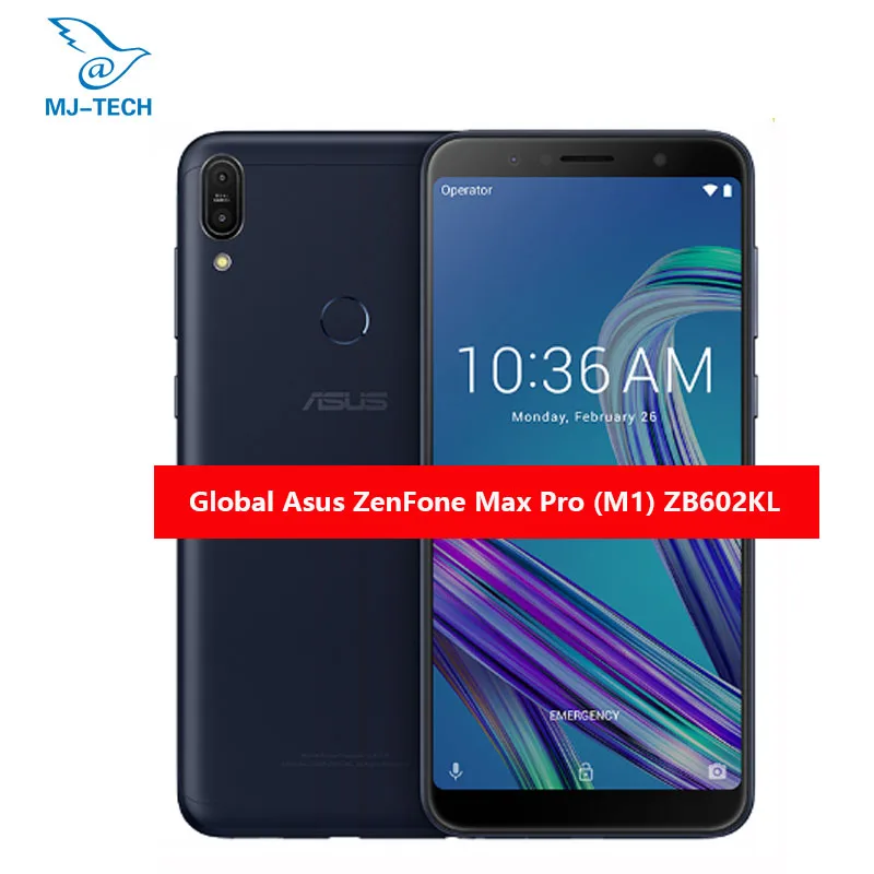 Asus ZenFone Max Pro (M1) ZB602KL SnapDragon 636 Android 8 1 4 Гб 64 6 ཎ:9 FHD + Face ID 5000 мАч аккумулятор для