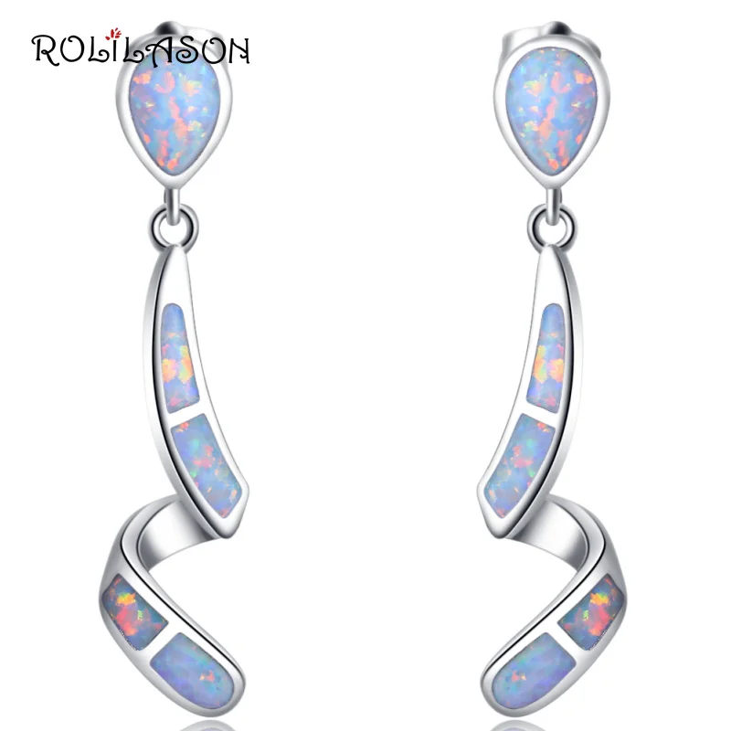925 sterling Silver Drop Earrings Anniversary jewelry White Fire Opal Earrings for Women SE009 
925 sterling Silver Drop Earrings Anniversary jewelry White Fire Opal Earrings for Women SE009