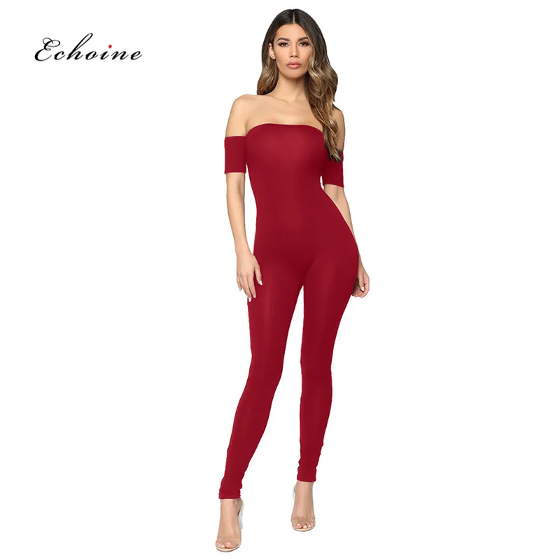 Echoine Women Jumpsuit Summer Rompers Sexy Slash Neck Off Shoulder Sheath Long Pencil Pants Elastic Fashion Catsuit Body Clothes
Echoine Women Jumpsuit Summer Rompers Sexy Slash Neck Off Shoulder Sheath Long Pencil Pants Elastic Fashion Catsuit Body Clothes