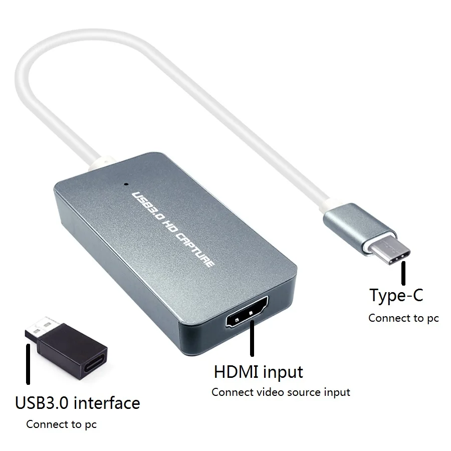 Карта видеозахвата UVC HDMI/USB3.0 type-c, преобразователь HDMI set-top-box dvd-монитора в USB3.0, компьютер, телефон на Android, 1080P60FPS
Карта видеозахвата UVC HDMI/USB3.0 type-c, преобразователь HDMI set-top-box dvd-монитора в USB3.0, компьютер, телефон на Android, 1080P60FPS