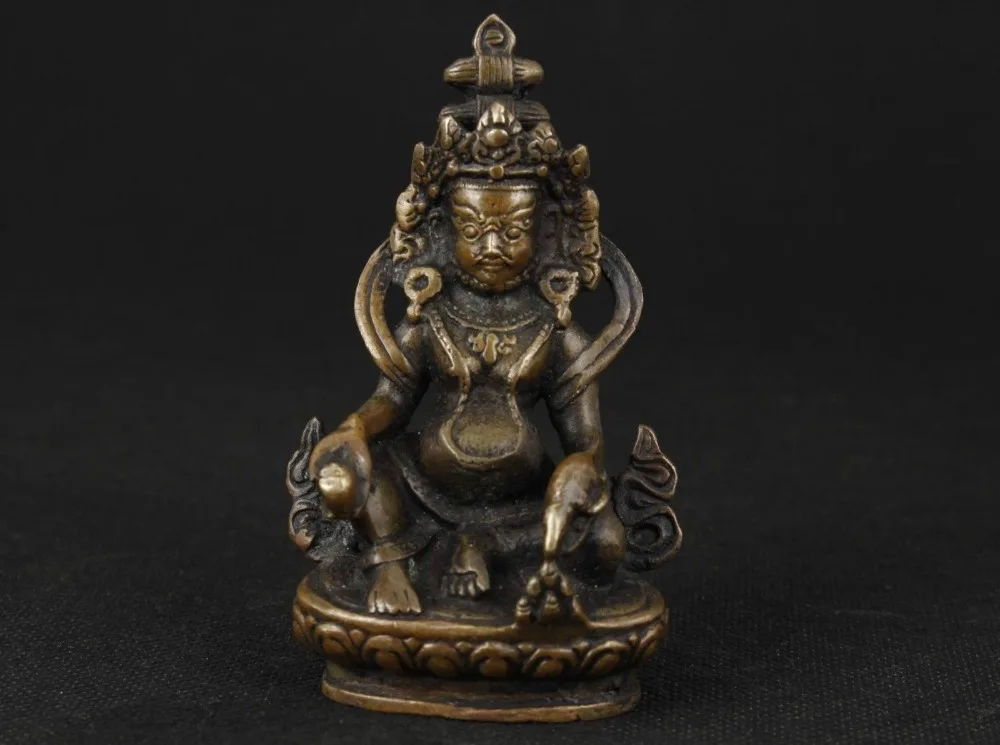 H 110mm bronze exquisite old Tibetan China Tibetan Buddhism King Kong Custodian of Statue Decoration real Tibetan Silver Brass
H 110mm bronze exquisite old Tibetan China Tibetan Buddhism King Kong Custodian of Statue Decoration real Tibetan Silver Brass