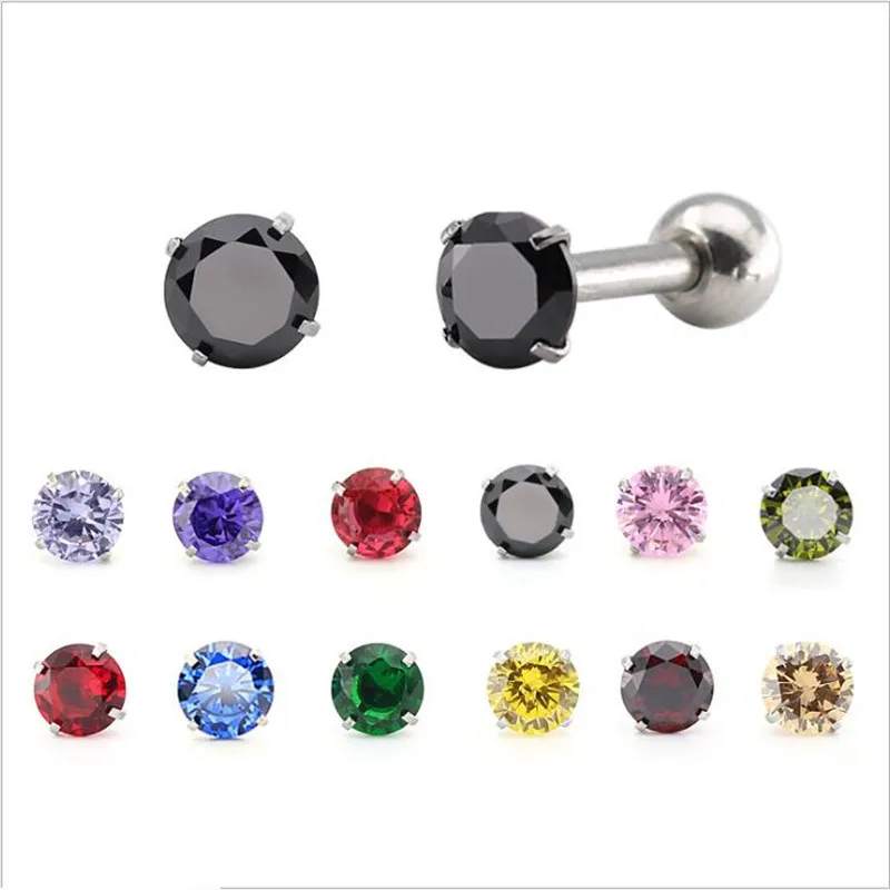 se041 316L Stainless Steel Screw Back Round Colorful 3mm AAA Zircon Stud Earrings 4 Colors Vacuum Plating No Fade Allergy
se041 316L Stainless Steel Screw Back Round Colorful 3mm AAA Zircon Stud Earrings 4 Colors Vacuum Plating No Fade Allergy
