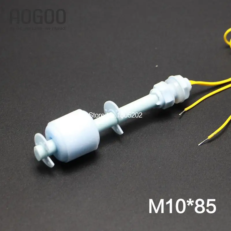 10Pcs/lot M10*85mm 100V Poly Propy Water Level Liquid Sensor Mini Float Switch ZP8510 1A1
10Pcs/lot M10*85mm 100V Poly Propy Water Level Liquid Sensor Mini Float Switch ZP8510 1A1