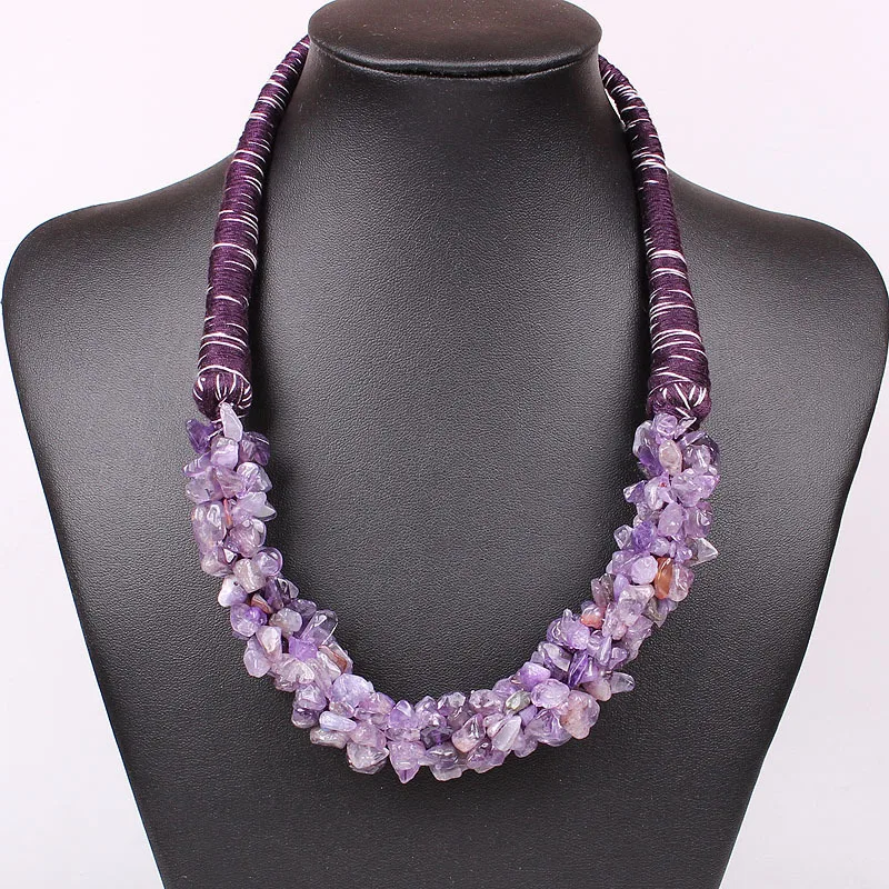 Fashion Handmade Natural Green Aventurine Tiger Stone Amethyst Stone Jade Stone Chain Necklace For Women Jewelry Wholesale A1434
Fashion Handmade Natural Green Aventurine Tiger Stone Amethyst Stone Jade Stone Chain Necklace For Women Jewelry Wholesale A1434