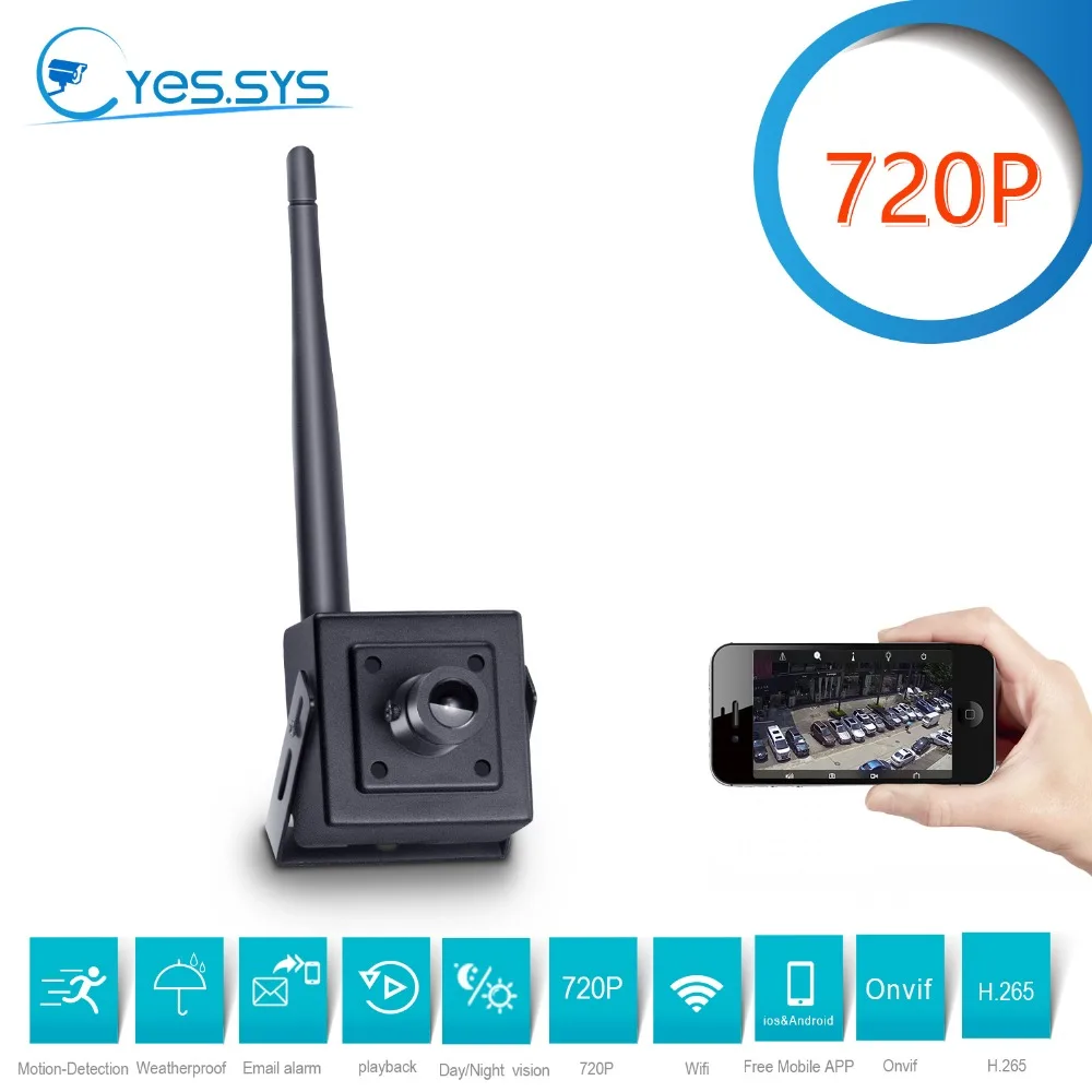 Eyessys 2018 мини Портативный Беспроводной Wi Fi 720 P чистая P2P IP видеонаблюдения HD Камера