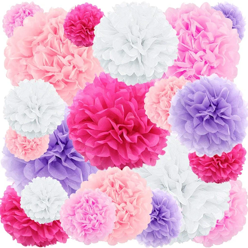20 pcs Diy Tissue Paper PomPom Flowers Pink Rose Craft Kit Flower for Wedding Party Outdoor Decoration Mix Tissue Pompon Flower
20 pcs Diy Tissue Paper PomPom Flowers Pink Rose Craft Kit Flower for Wedding Party Outdoor Decoration Mix Tissue Pompon Flower