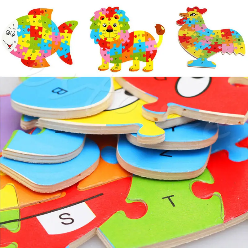 2017 Wooden Puzzle Animals Kid Children Educational Toy Alphabet Puzzle Jigsaw MAR15_15 #A
2017 Wooden Puzzle Animals Kid Children Educational Toy Alphabet Puzzle Jigsaw MAR15_15 #A