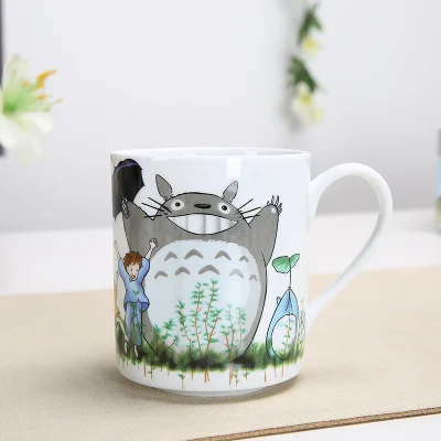 460 мл большой мультфильм miyazaki totoro кошки Унесенные призраками Кофе фарфоровая