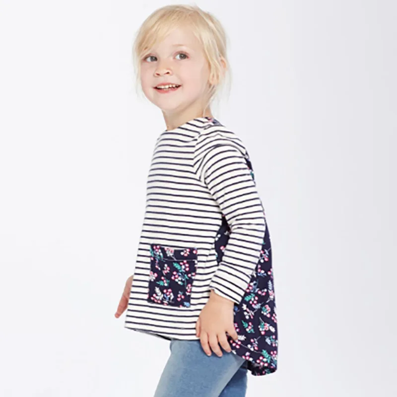 Little Maven New Autumn Spring Kids Blue Striped Printed Floral Pockets Full- sleeved O-neck Cotton Girls Knitted Casual Tshirt
Little Maven New Autumn Spring Kids Blue Striped Printed Floral Pockets Full- sleeved O-neck Cotton Girls Knitted Casual Tshirt