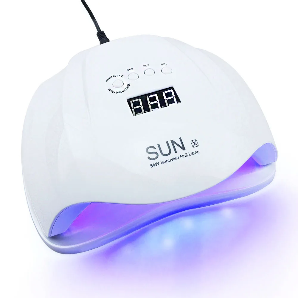 22020 54W SUNX UV Lamp Nail Dryer For Curing Gel UV Led Lamp With Infrared Sensing 30/60/90s Timer Smart Touch Button Ice Lamp
22020 54W SUNX UV Lamp Nail Dryer For Curing Gel UV Led Lamp With Infrared Sensing 30/60/90s Timer Smart Touch Button Ice Lamp
