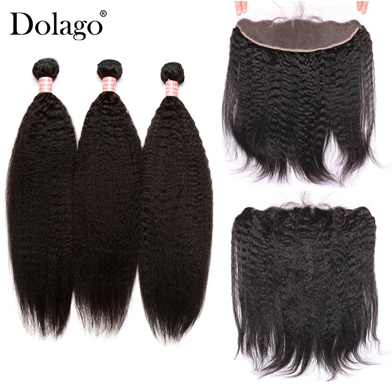 Kinky Straight Hair 13x4 Lace Frontal Closure With Bundles 4 Pcs/Lot 3 Brazilian Virgin Hair Weave Dolago Products
Kinky Straight Hair 13x4 Lace Frontal Closure With Bundles 4 Pcs/Lot 3 Brazilian Virgin Hair Weave Dolago Products