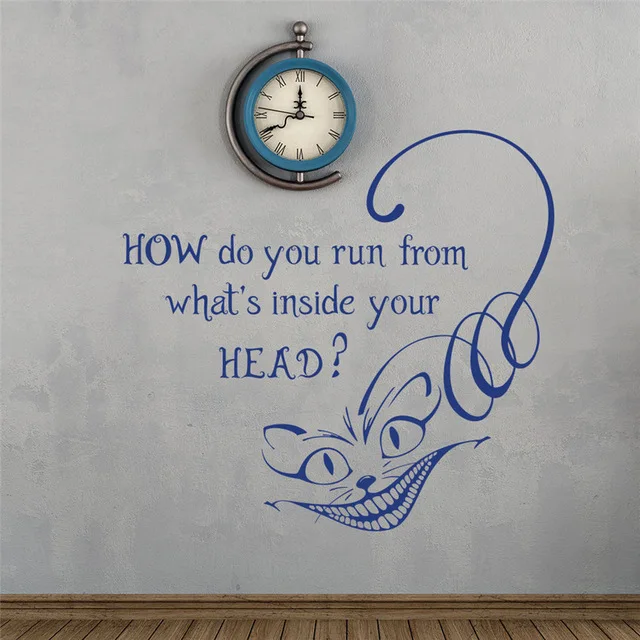 Free shipping diy wallpaper Alice in Wonderland Wall Stickers Cheshire Cat Quote Vinyl Stickers Home Decor
Free shipping diy wallpaper Alice in Wonderland Wall Stickers Cheshire Cat Quote Vinyl Stickers Home Decor