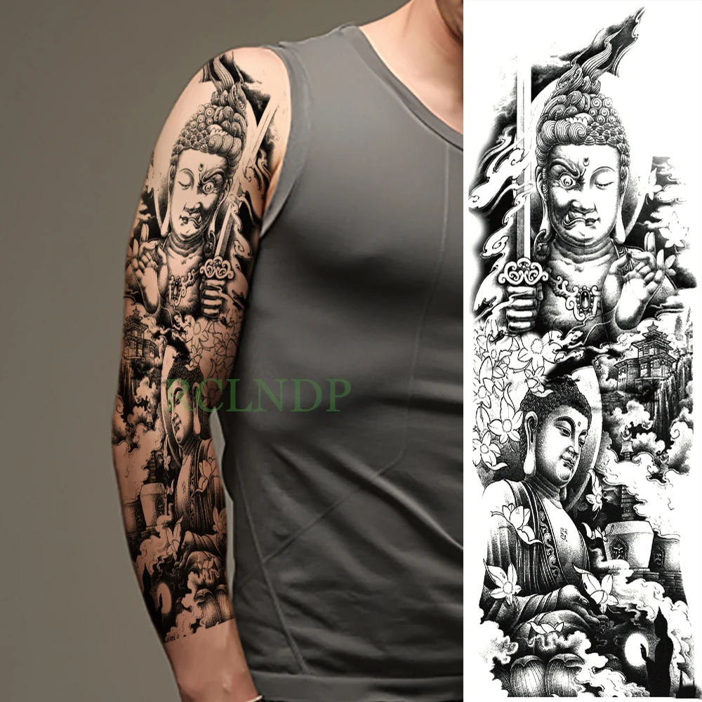 Waterproof Temporary Tattoo Sticker Buddha full arm fake tatto big flash tatoo sleeve large size body art tattoos for men women
Waterproof Temporary Tattoo Sticker Buddha full arm fake tatto big flash tatoo sleeve large size body art tattoos for men women