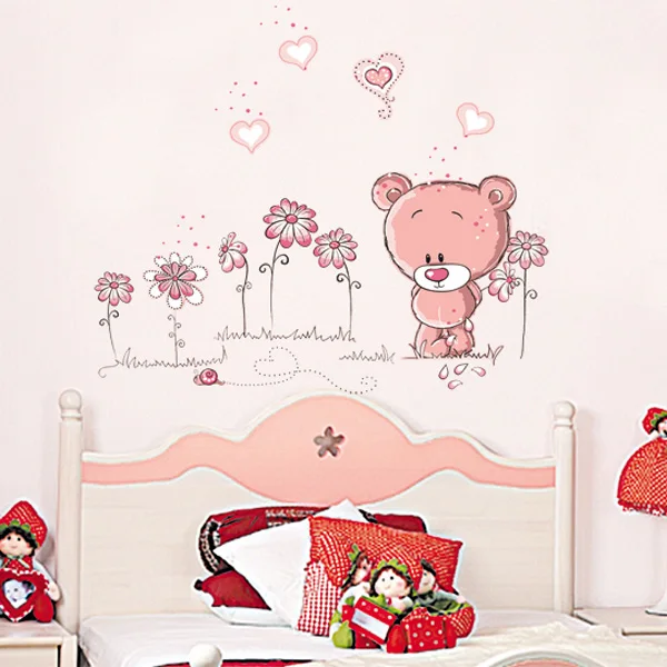cute pink cartoon animal love bear flower baby children bedroom room decor wall stickers kids nursery decal sticker girl gift
cute pink cartoon animal love bear flower baby children bedroom room decor wall stickers kids nursery decal sticker girl gift