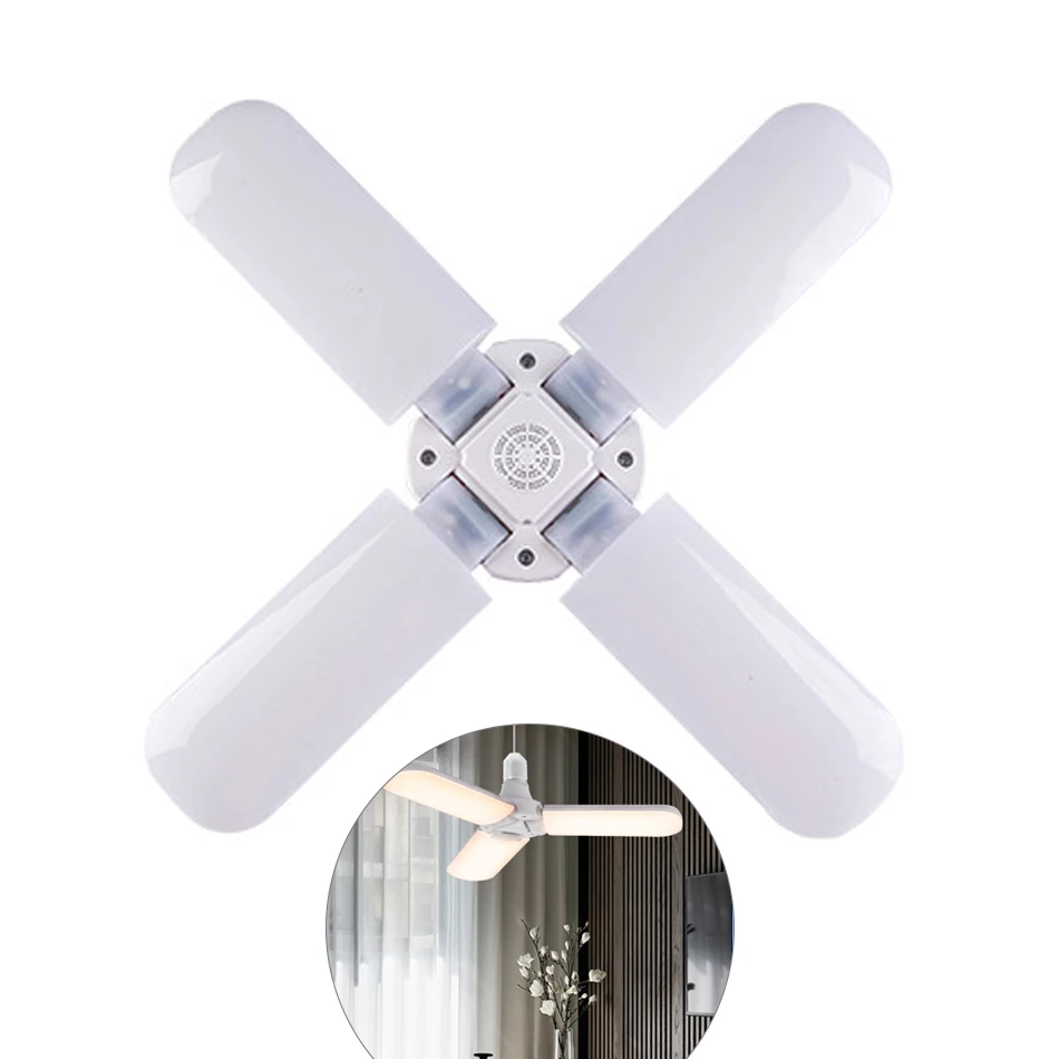 Creative LED Pendant Lights Foldable Fan Blade Bulbs 45W E27 Super Bright Angle Adjustable Lights Home Energy Saving LED Lamp
Creative LED Pendant Lights Foldable Fan Blade Bulbs 45W E27 Super Bright Angle Adjustable Lights Home Energy Saving LED Lamp