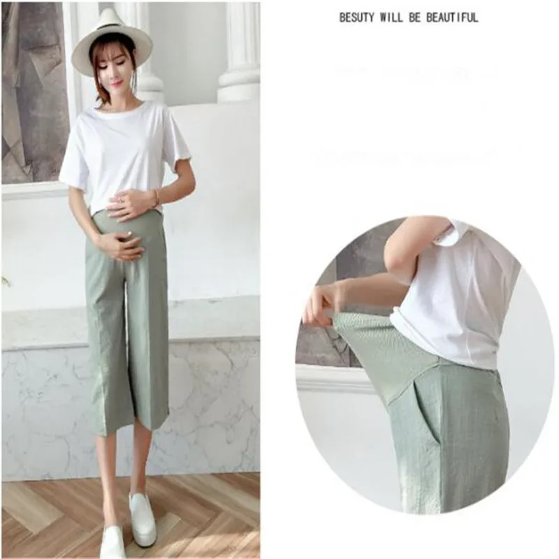 Linen Maternity Pants Summer Length Wide Leg Thin Capris Pants Vintage Clothes For Pregnant Women Clothing Pregnancy Trousers
Linen Maternity Pants Summer Length Wide Leg Thin Capris Pants Vintage Clothes For Pregnant Women Clothing Pregnancy Trousers