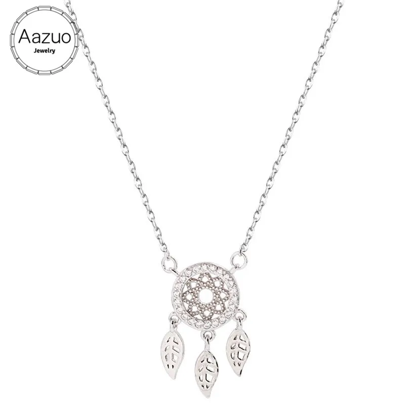 Aazuo 18K Rose Gold Real Diamonds Lovely Fashion A Dream Catcher Free Pendent Necklace gifted for Women Link Chain 45cm Au750
Aazuo 18K Rose Gold Real Diamonds Lovely Fashion A Dream Catcher Free Pendent Necklace gifted for Women Link Chain 45cm Au750