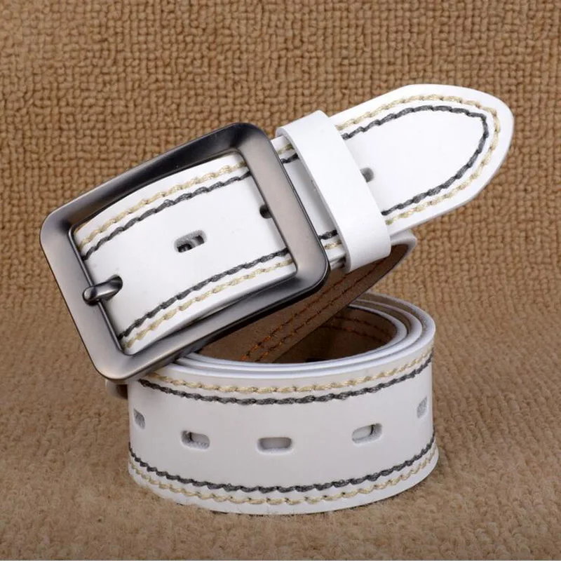 2019 Pin Buckle Genuine Leather Men Jeans Belt Luxury Male Business Belts Waistband Black White Coffee Quality Guarantee ZLB047
2019 Pin Buckle Genuine Leather Men Jeans Belt Luxury Male Business Belts Waistband Black White Coffee Quality Guarantee ZLB047