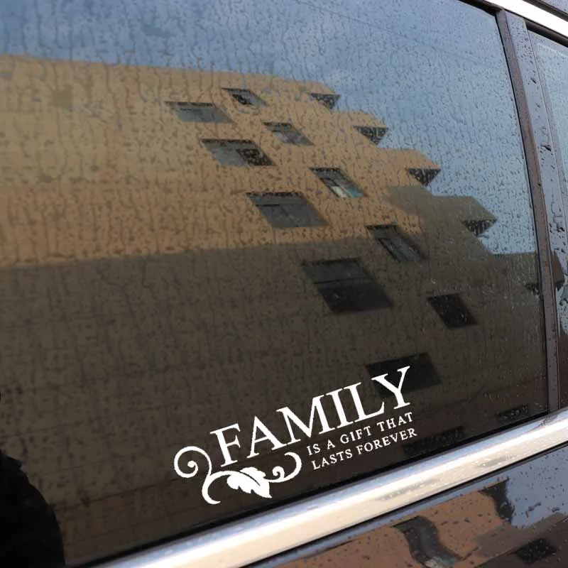 YJZT 15CM*4.8CM FAMILY IS A GIFT THAT LASTS FOREVER Car Sticker Vinyl Decal Black/Silver C3-2047
YJZT 15CM*4.8CM FAMILY IS A GIFT THAT LASTS FOREVER Car Sticker Vinyl Decal Black/Silver C3-2047