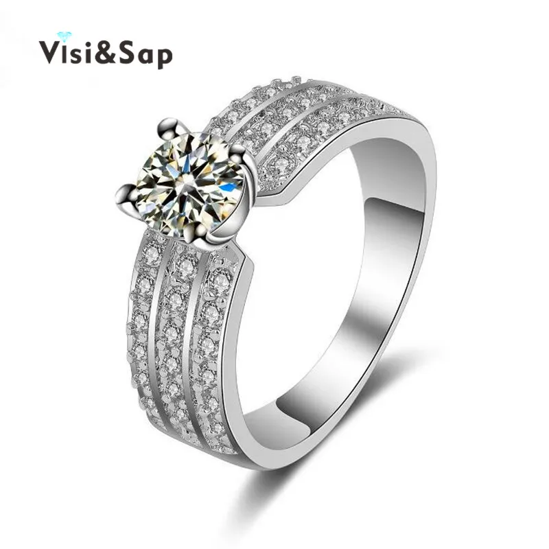 Eleple White Gold color ring wedding engagement Rings for women cubic zirconia Accessories Wholesale fashion Jewelry VSR139
Eleple White Gold color ring wedding engagement Rings for women cubic zirconia Accessories Wholesale fashion Jewelry VSR139