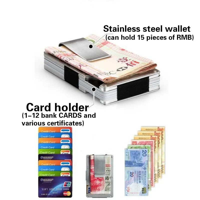 Creative Ultra Thin Multifunctional Stainless Steel Money Clips Men Women Business Metal Credit Receipt Clip Wallets Holders
Creative Ultra Thin Multifunctional Stainless Steel Money Clips Men Women Business Metal Credit Receipt Clip Wallets Holders