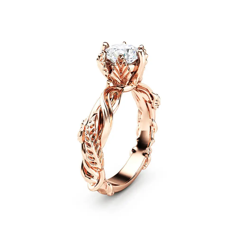 Huitan euro new style plant twine rose gold color luxury women party rings zirconia female accessary exaggerated present
Huitan euro new style plant twine rose gold color luxury women party rings zirconia female accessary exaggerated present
