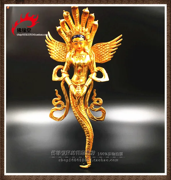 Tibetan Buddha ornaments / Avalokiteshvara / copper gilt dragon waiter female Bodhisattva Buddha
Tibetan Buddha ornaments / Avalokiteshvara / copper gilt dragon waiter female Bodhisattva Buddha