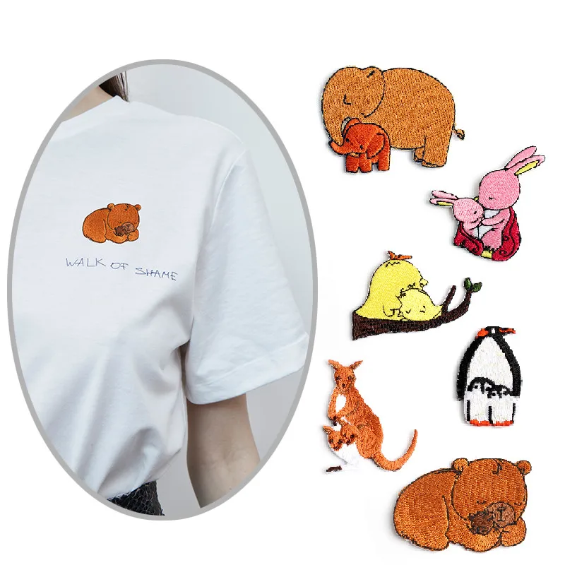 Mom Love You Series Small Bear Elephant Rabbit Embroidered Patch Iron on Patches for clothing applique DIY Crafts for Baby
Mom Love You Series Small Bear Elephant Rabbit Embroidered Patch Iron on Patches for clothing applique DIY Crafts for Baby