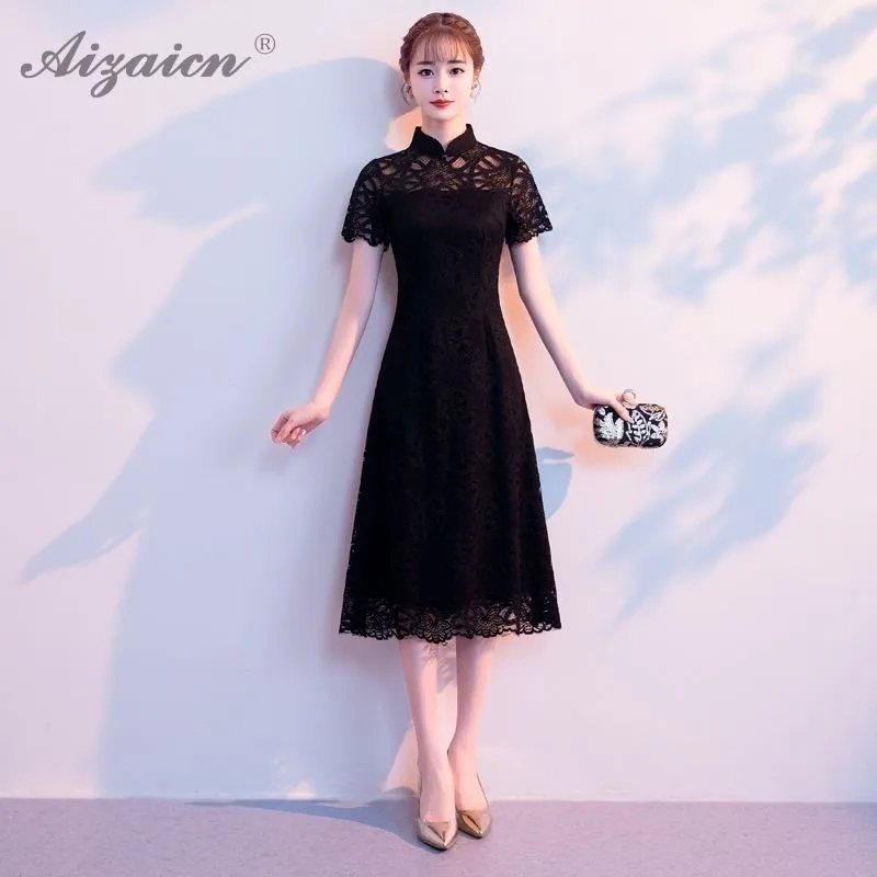 Women Chinese Traditional Wedding Dress Qipao Summer Fashion Lace Cheongsam Long Evening Dresses Qi Pao Chinoise Red Party Gowns
Women Chinese Traditional Wedding Dress Qipao Summer Fashion Lace Cheongsam Long Evening Dresses Qi Pao Chinoise Red Party Gowns