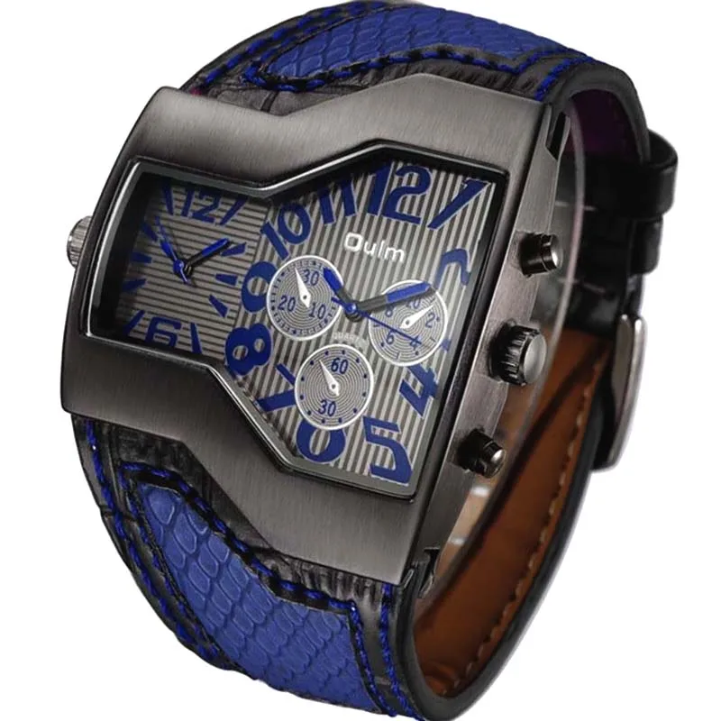 Oulm Brand Quartz-Watch Double Time Show Military Wristwatches Casual Male Sports Watches Designer Watches relogio masculino
Oulm Brand Quartz-Watch Double Time Show Military Wristwatches Casual Male Sports Watches Designer Watches relogio masculino