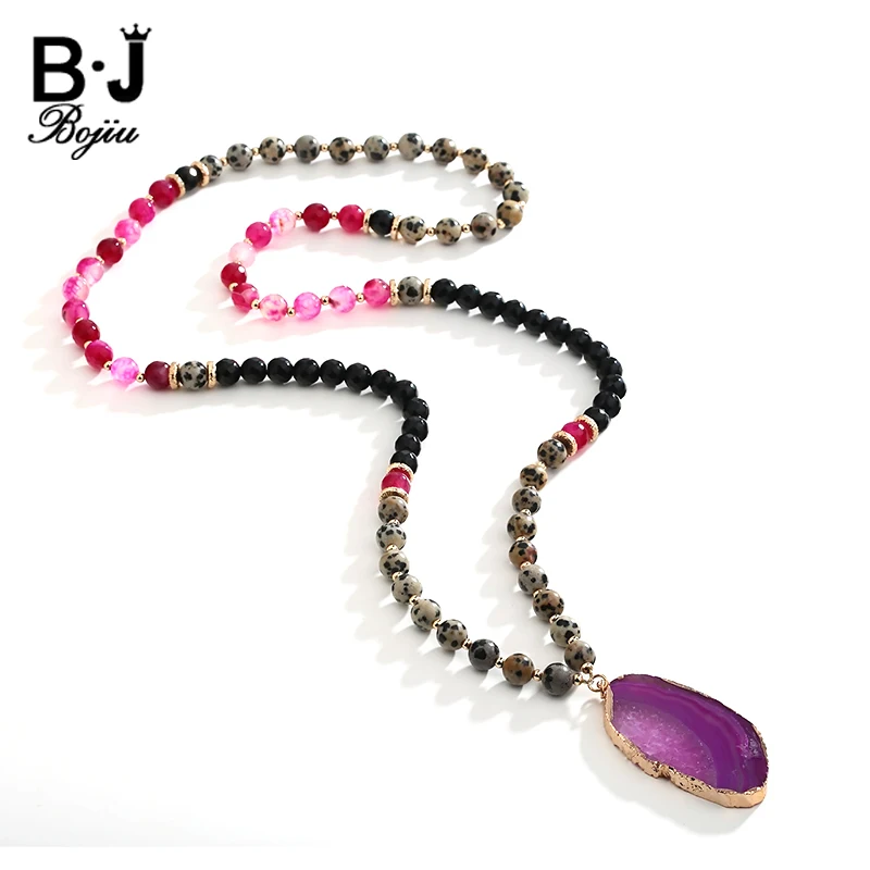 BOJIU Bohemia Pendant Long Necklace For Women Fashion Natural Stone Woman Resin Mixed Stone Beads Elastic Long Necklace NKS049
BOJIU Bohemia Pendant Long Necklace For Women Fashion Natural Stone Woman Resin Mixed Stone Beads Elastic Long Necklace NKS049