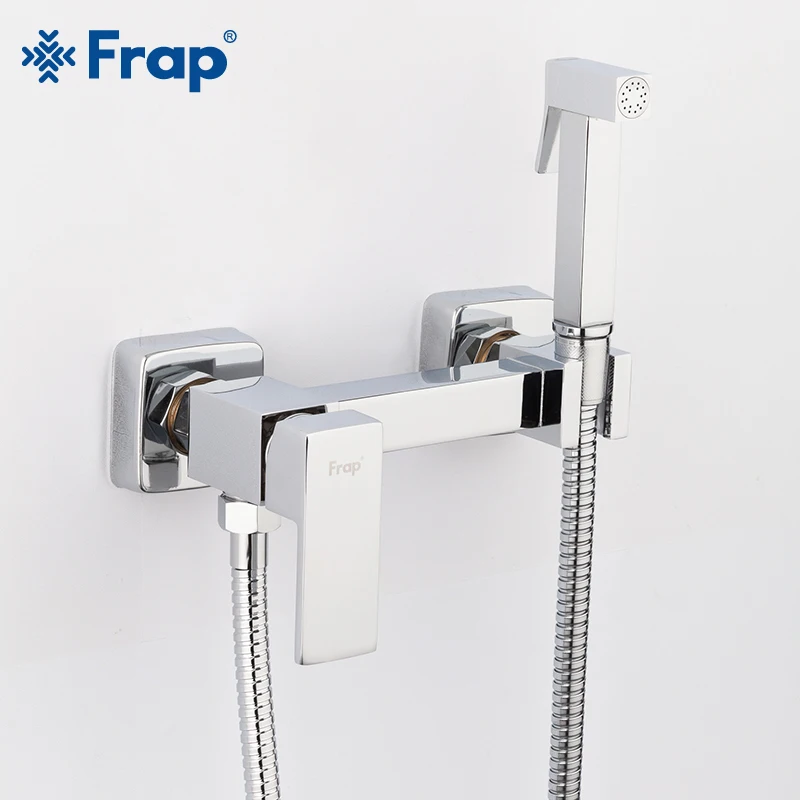 Frap Bidet Toilet Solid Brass Chrome Handheld Portable Bidet Shower Set With Hot and Cold Water Bidet Faucet Mixer F7504
Frap Bidet Toilet Solid Brass Chrome Handheld Portable Bidet Shower Set With Hot and Cold Water Bidet Faucet Mixer F7504