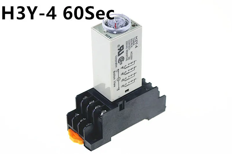 Реле времени H3Y-4 AC220V 5A 60Sec 60S 4PDT 14 PIN
Реле времени H3Y-4 AC220V 5A 60Sec 60S 4PDT 14 PIN