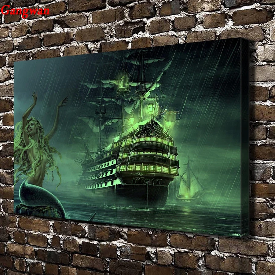 5d diy Diamond painting ship Cross Stitch kit full square round Diamond Embroidery mosaic sexy mermaid pirates boat Home Decor
5d diy Diamond painting ship Cross Stitch kit full square round Diamond Embroidery mosaic sexy mermaid pirates boat Home Decor