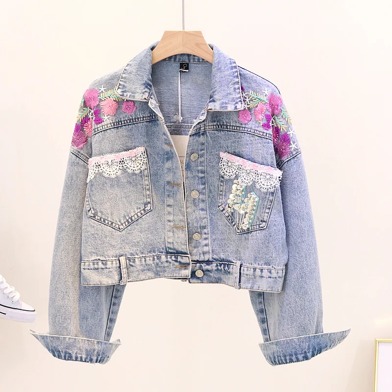 2018 Denim Jacket Women Denim Jacket Hot Sale Direct Selling Embroidery Floral Beading Pearl Sequin Jacket YQ155
2018 Denim Jacket Women Denim Jacket Hot Sale Direct Selling Embroidery Floral Beading Pearl Sequin Jacket YQ155