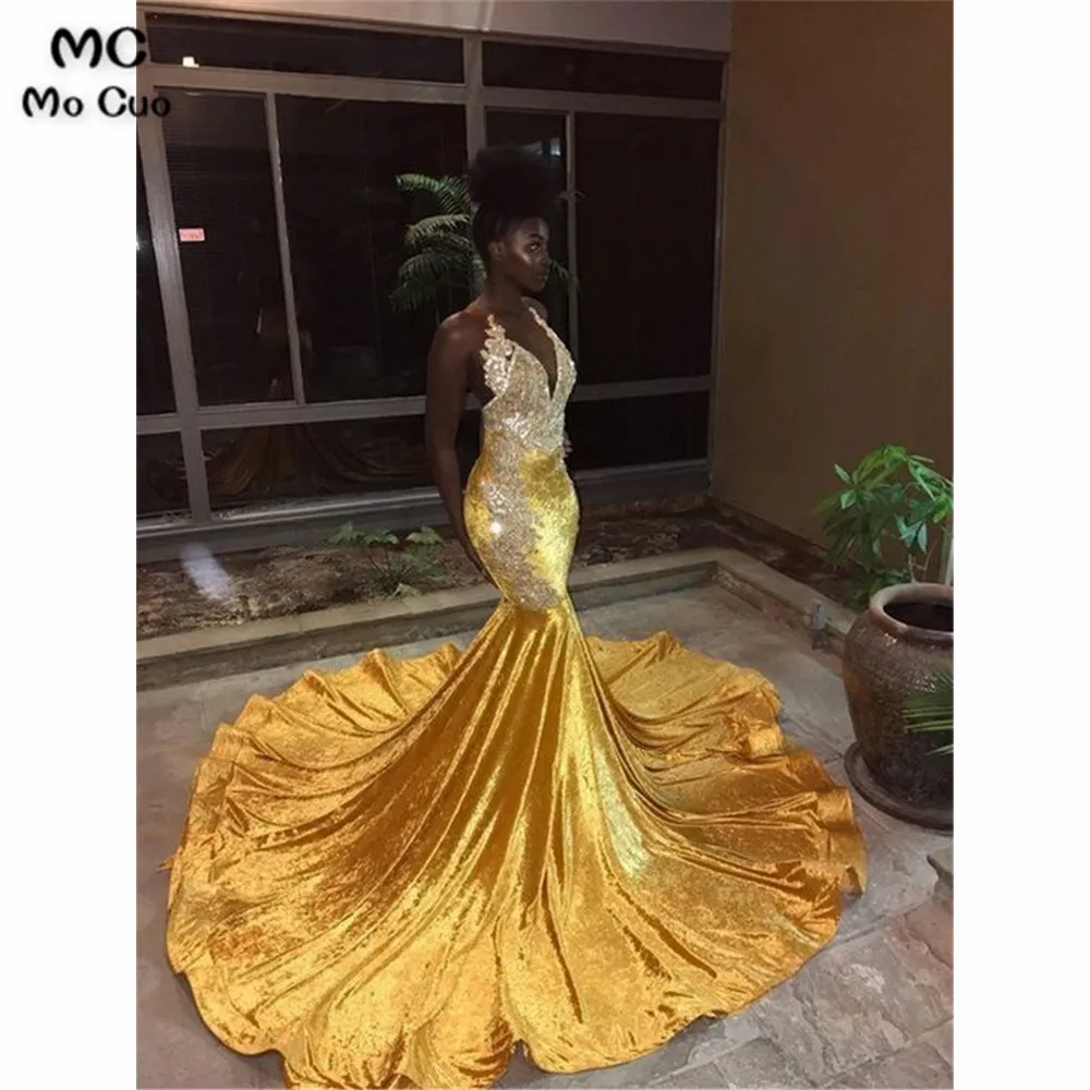 Sexy Mermaid Halter Prom Dresses with Sequined Appliques Evening Dresses Prom Dress for women Custom Made
Sexy Mermaid Halter Prom Dresses with Sequined Appliques Evening Dresses Prom Dress for women Custom Made