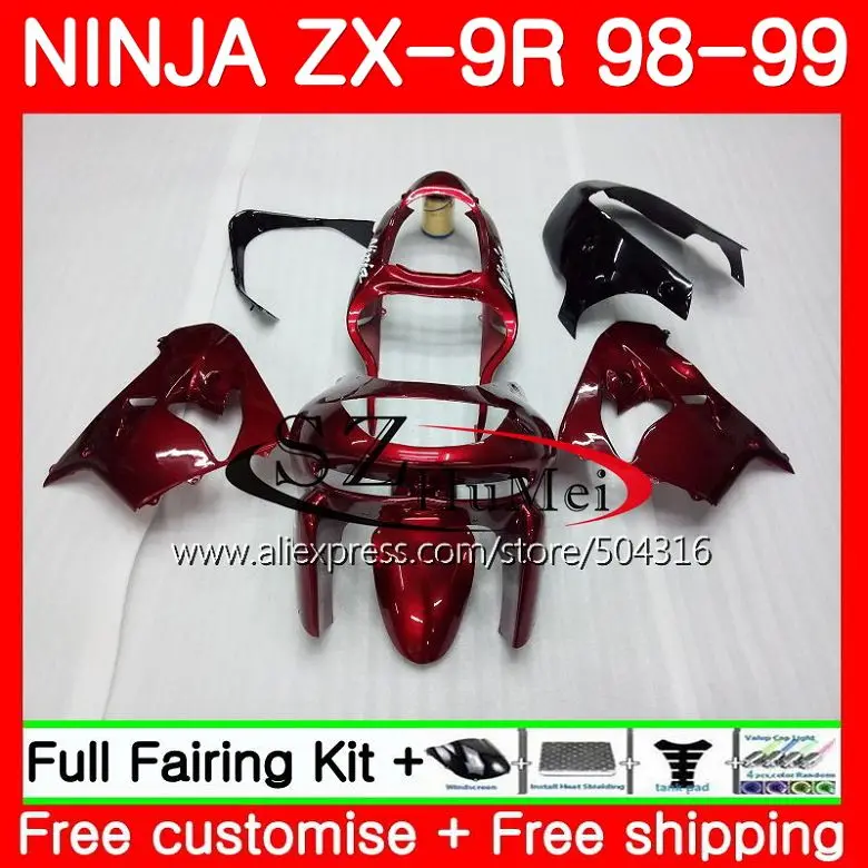 Body For KAWASAKI NINJA ZX900 ZX-9R 98-99 ZX 900 ZX9 R TOP Wine red 20SH19 900CC ZX 9 R ZX9R 98 99 ZX 9R 1998 1999 Fairings kit
Body For KAWASAKI NINJA ZX900 ZX-9R 98-99 ZX 900 ZX9 R TOP Wine red 20SH19 900CC ZX 9 R ZX9R 98 99 ZX 9R 1998 1999 Fairings kit
