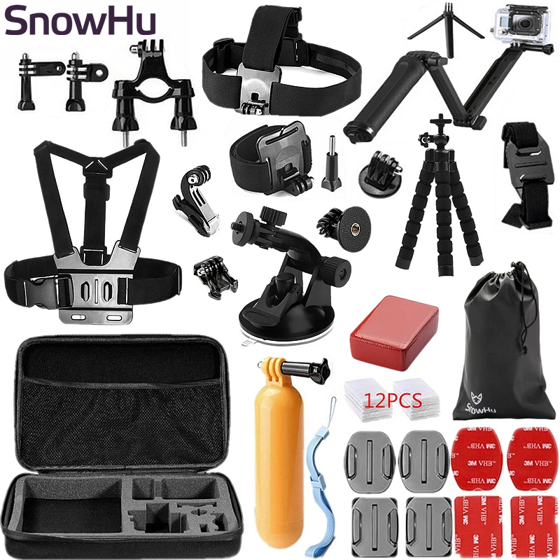 SnowHu for Gopro Accessories Set for go pro hero 9 8 7 6 5 4 3 kit 3 way for Eken for Yi for 4k GS46
SnowHu for Gopro Accessories Set for go pro hero 9 8 7 6 5 4 3 kit 3 way for Eken for Yi for 4k GS46