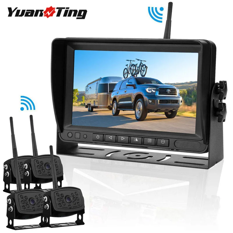 YuanTing Цифровая беспроводная система для RV/грузовика/прицепа с 7 дюймовым