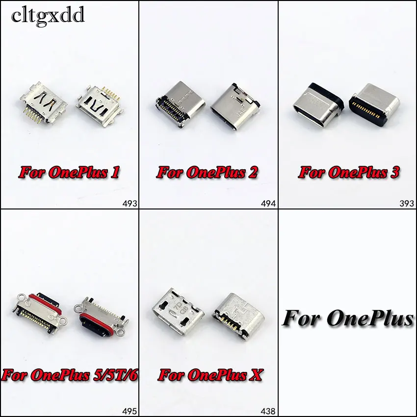 

cltgxdd Micro USB Jack Charging Port For Oneplus One 1 Two 2 3 3T X Five 5 5T 6 Power Charger Connector Socket Plug