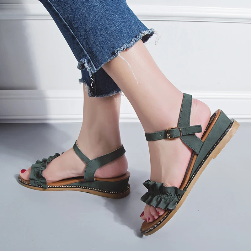 2019 Summer Leisure Women Sandals Open Toe Sandals Women Solid Sandals High Quality Med Heels Woman's Buckle Strap Casual Shoes
2019 Summer Leisure Women Sandals Open Toe Sandals Women Solid Sandals High Quality Med Heels Woman's Buckle Strap Casual Shoes