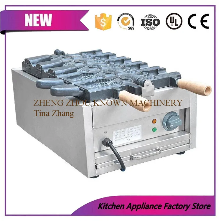 Free Shipping by express Commercial Use 5pcs Big Mouth Fish Shaped Ice Cream Cone Taiyaki Waffle Maker Machine Baker
Free Shipping by express Commercial Use 5pcs Big Mouth Fish Shaped Ice Cream Cone Taiyaki Waffle Maker Machine Baker