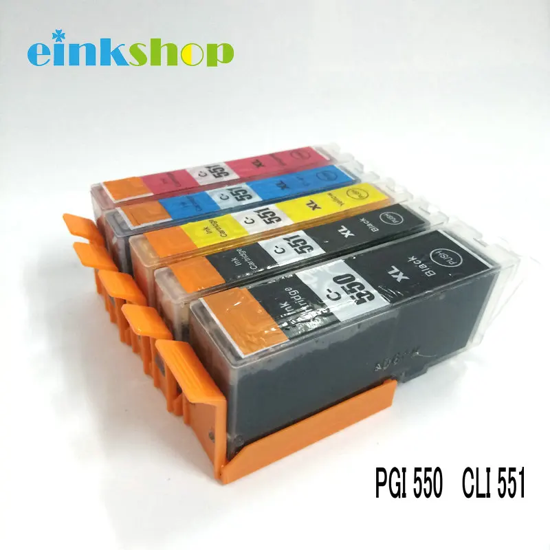 

einkshop PGI550 CLI551 pgi550 cli551 Ink cartridge for Canon Pixma MG5450 MG6350 mx725 MX925 IP7250 MG6450 MG5650 MG5550 IX6850