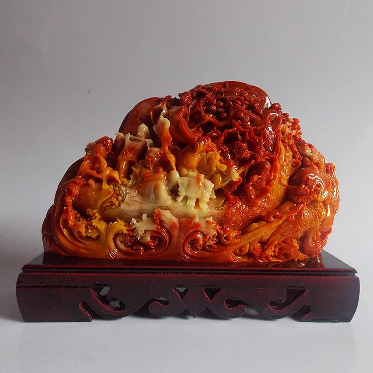 Hand engraving Artwork Special offer new Shoushan stone carving decoration decoration Feng Shui jade jade talisman shipping busi
Hand engraving Artwork Special offer new Shoushan stone carving decoration decoration Feng Shui jade jade talisman shipping busi
