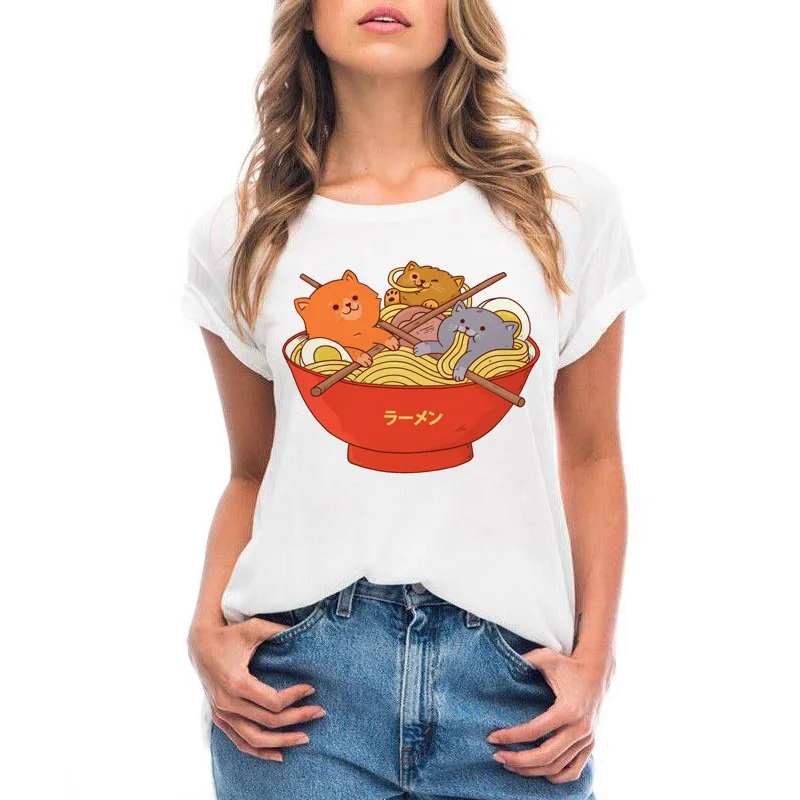 YEMUSEED New Women Lovely kitten Printed T-Shirt White Fashion O-Neck Sleeve Tops shirt QD18-QM
YEMUSEED New Women Lovely kitten Printed T-Shirt White Fashion O-Neck Sleeve Tops shirt QD18-QM