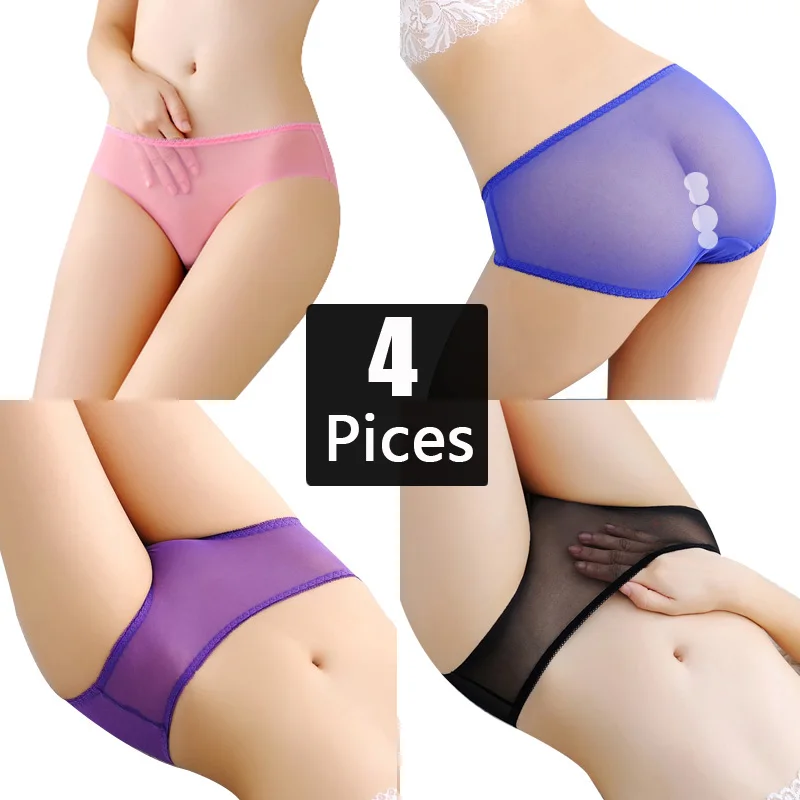 Free Shiping 4 PCS/Lot Women Briefs Sexy Lace Panties Underwear Transparent Thongs Lady Panty Tangas G String Women Sexy Briefs
Free Shiping 4 PCS/Lot Women Briefs Sexy Lace Panties Underwear Transparent Thongs Lady Panty Tangas G String Women Sexy Briefs